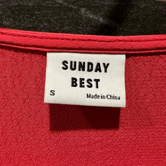 Aritzia Tie Front Blouse - Picture 4 of 6